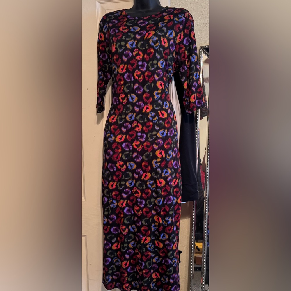 Farm Rio Dress Leopard Print Sheath Dresss